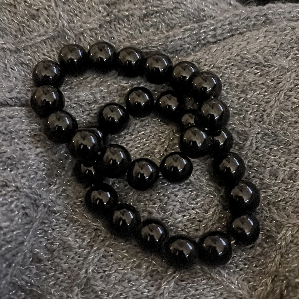 Black beaded bracelets
